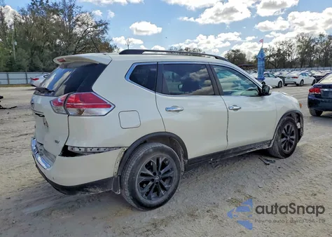 2016 Nissan Rogue Sv z USA, uszkodzony, nr VIN KNMAT2MT2GP598878